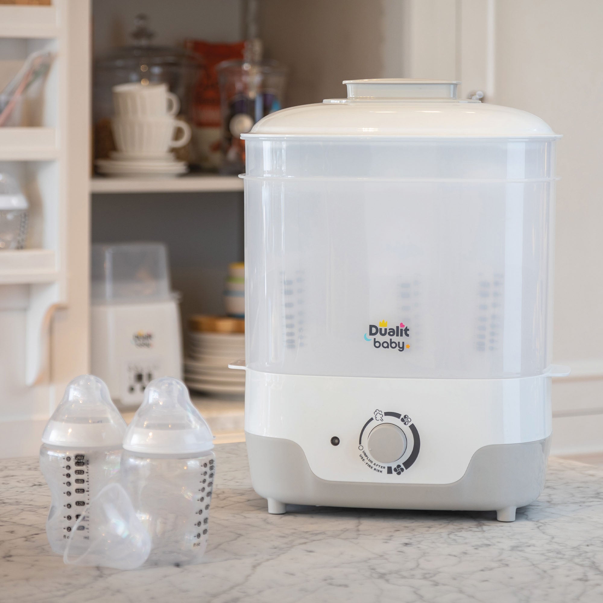 Baby bottle outlet steamer