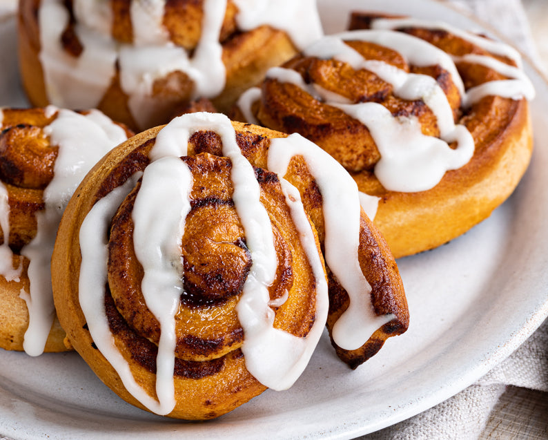 Lemon Glazed Cinnamon  Buns