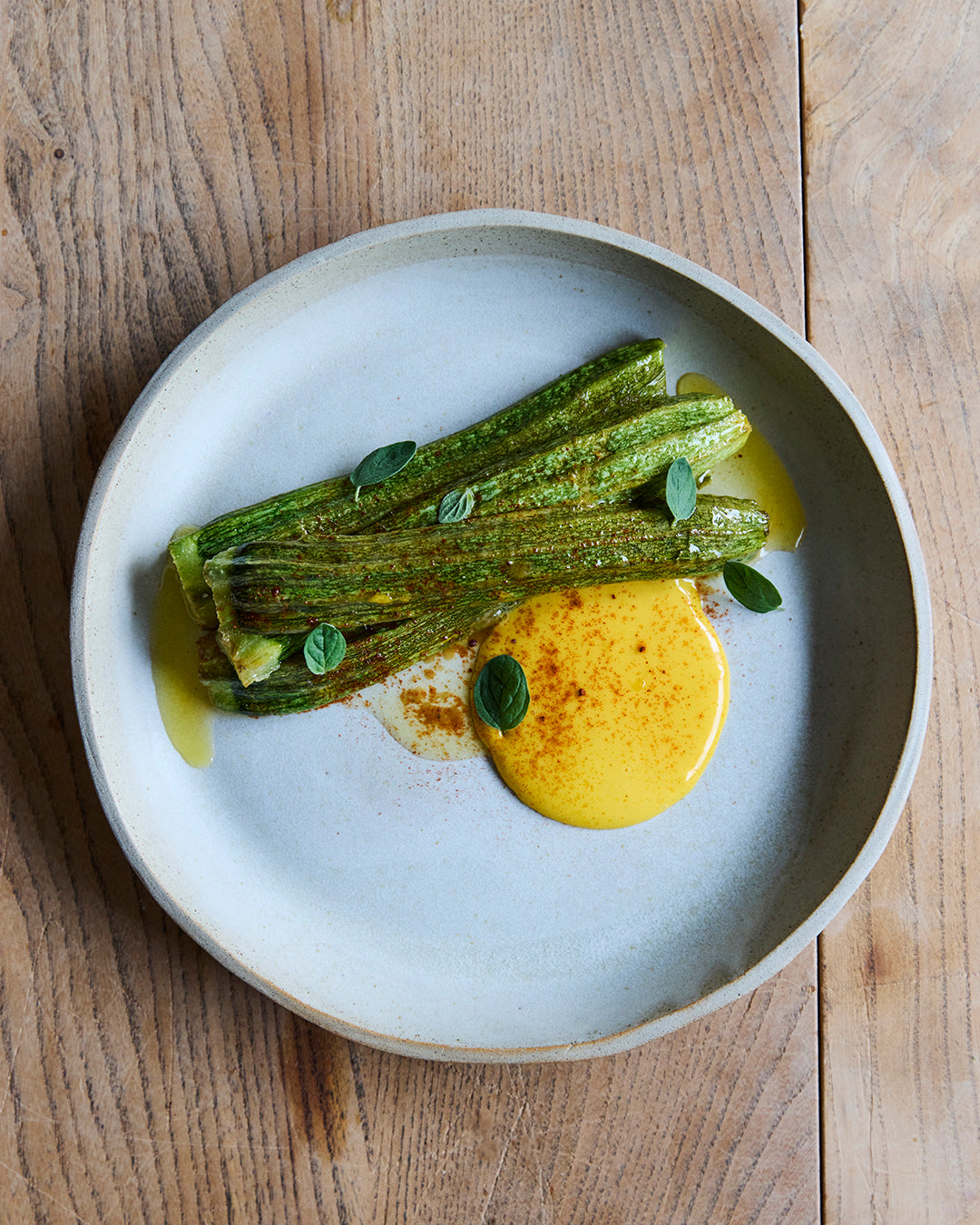 Natoora's Trombetta Courgette with Paprika Mayonnaise