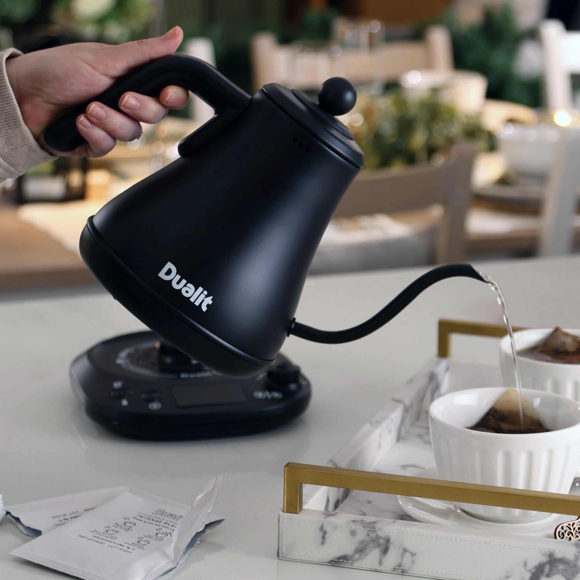 Electric pour hot sale over kettle